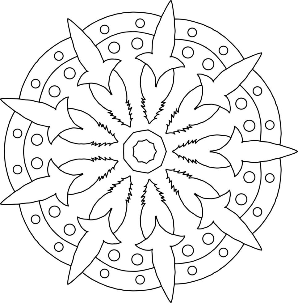 diseño de arte mandala, mehndi, tatuaje, vintage real, diseño de boda vector