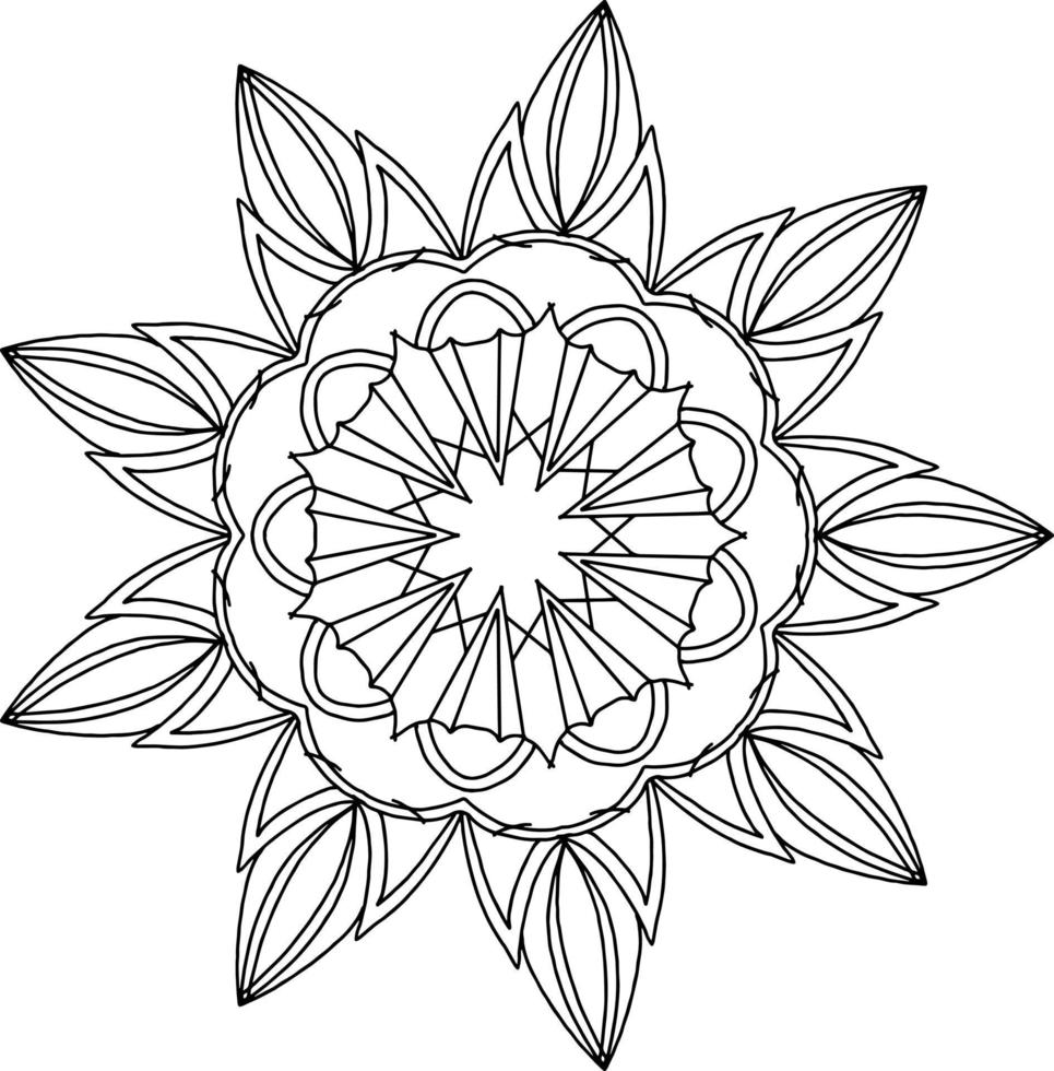 diseño de arte mandala, mehndi, tatuaje, vintage real, diseño de boda vector