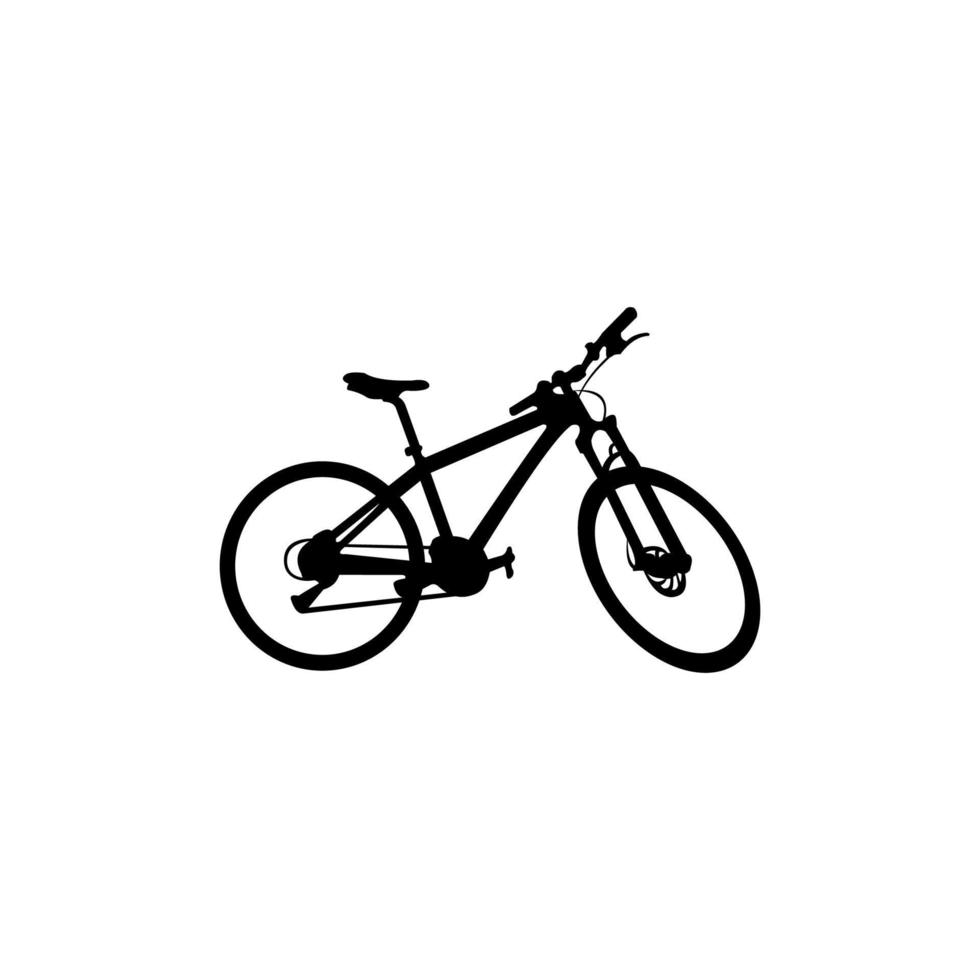 silhouette of a bicycle illustration vector