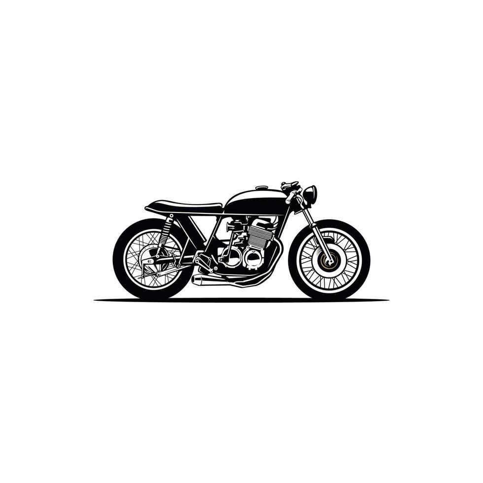 retro motorcycle vector