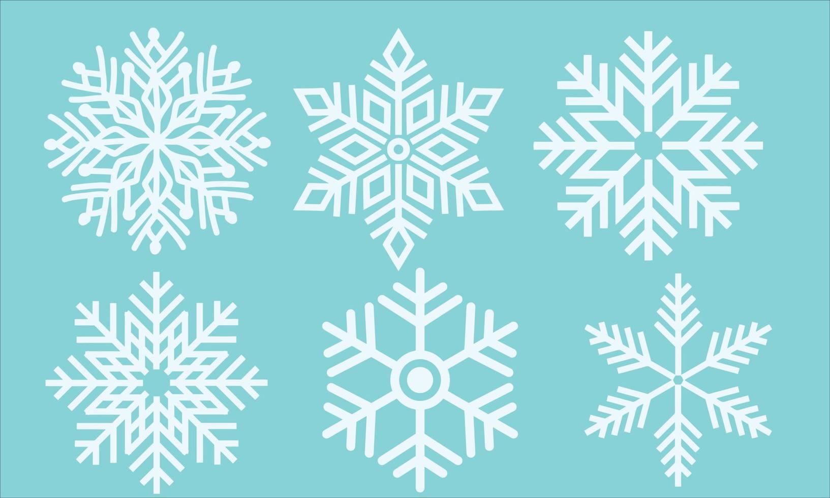 Christmas Winter Snow Vector set