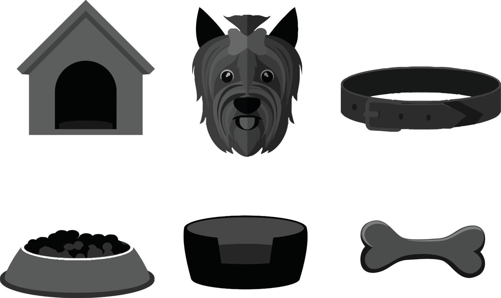 dog  vector set illustration