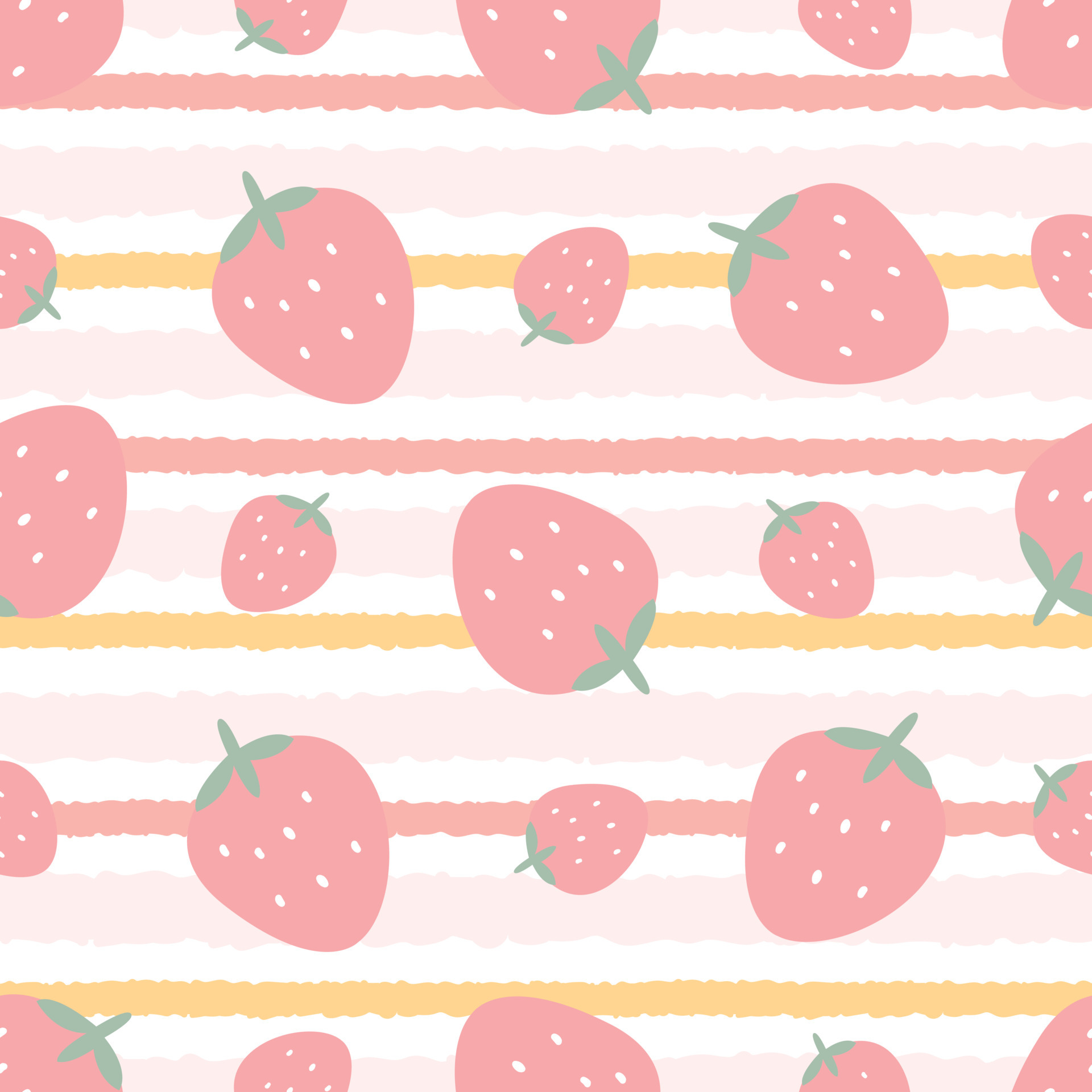 Simple Cute Strawberry Fruit Background Wallpaper Image For Free Download   Pngtree