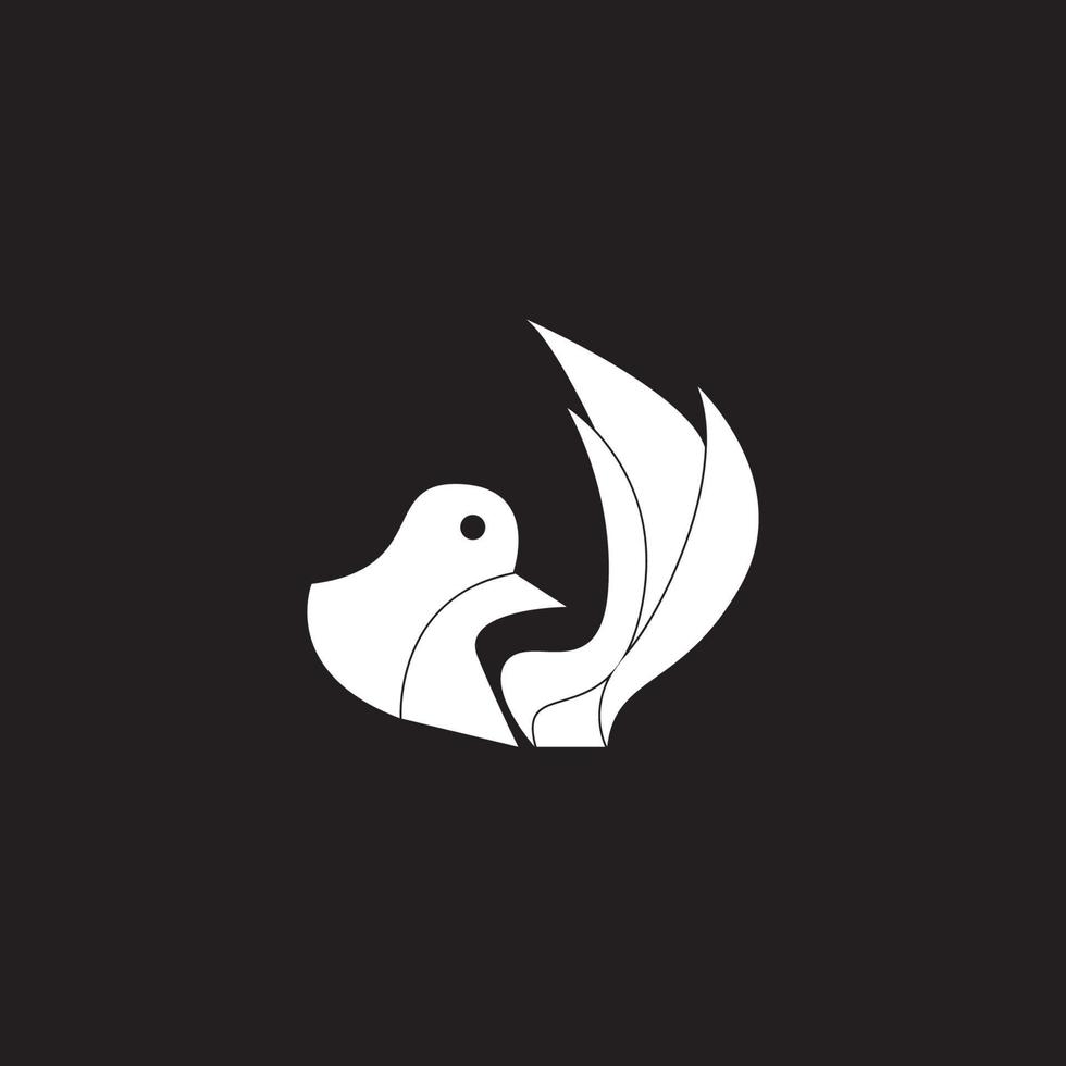 Bird icon and symbol vector illustration