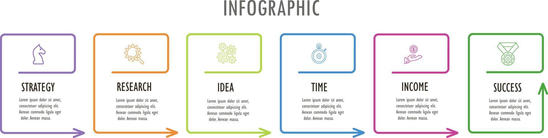 infographics for business concept with icons and  options or steps. vector