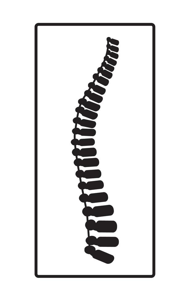 Arthritis icon. Osteopath practice. Osteoporosis sign, osteoarthritis anatomical vector. Spine pain, intervertebral hernia are shown on the white background. It is for landing page, web, app. vector