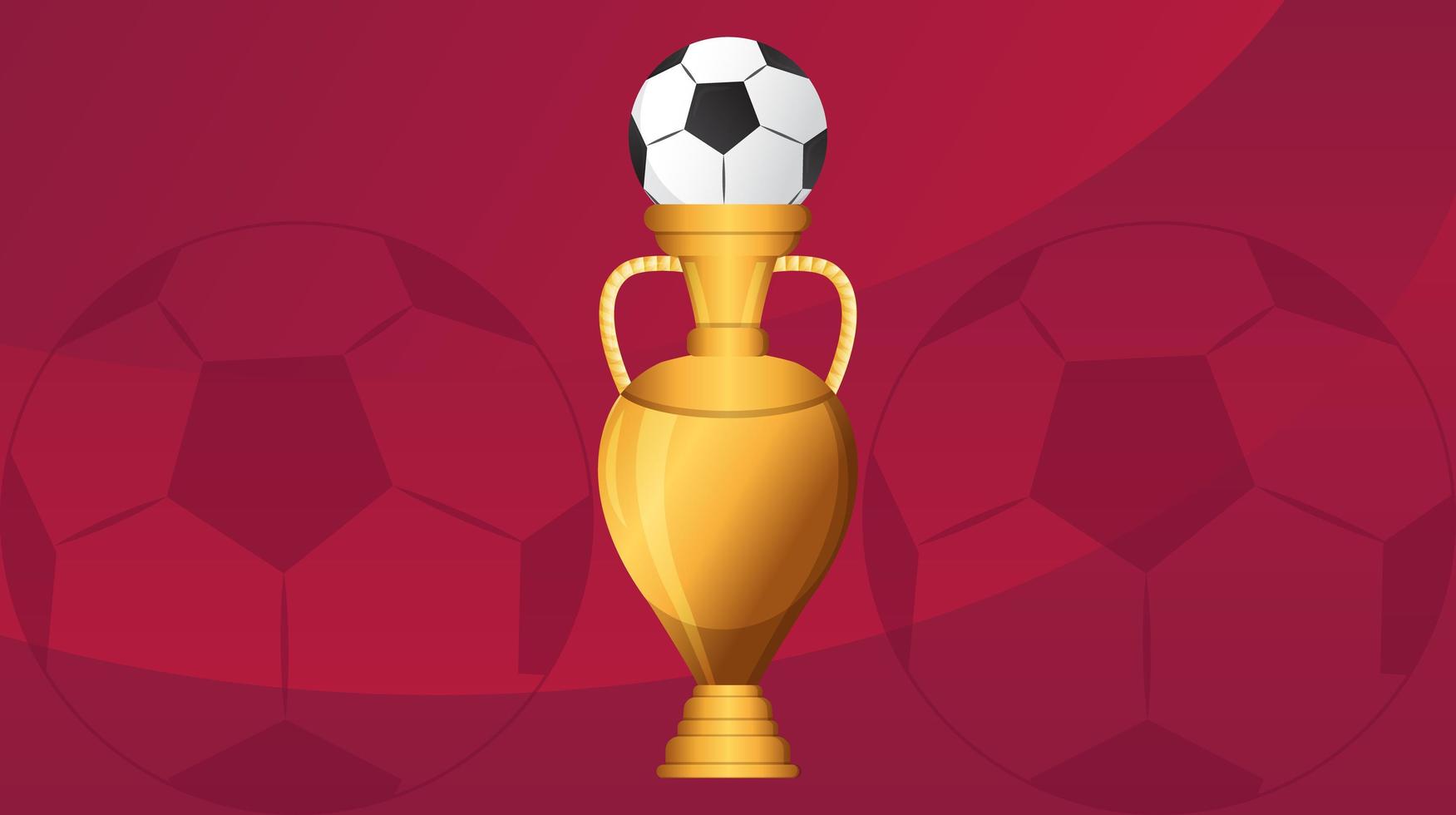 Football competition in 2022 year vector. Abstract red gradient background. vector