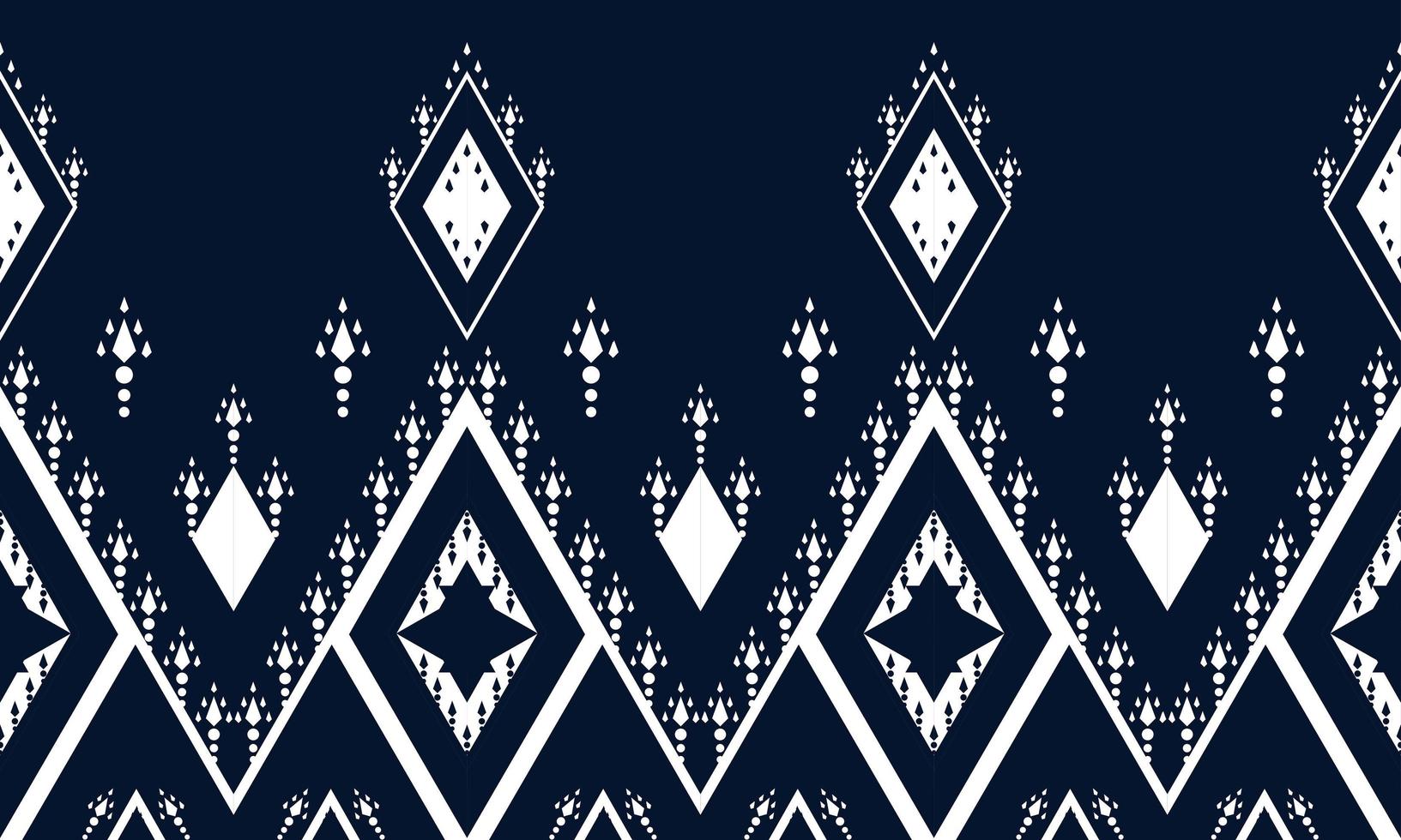 Geometric ethnic oriental ikat seamless pattern. vector