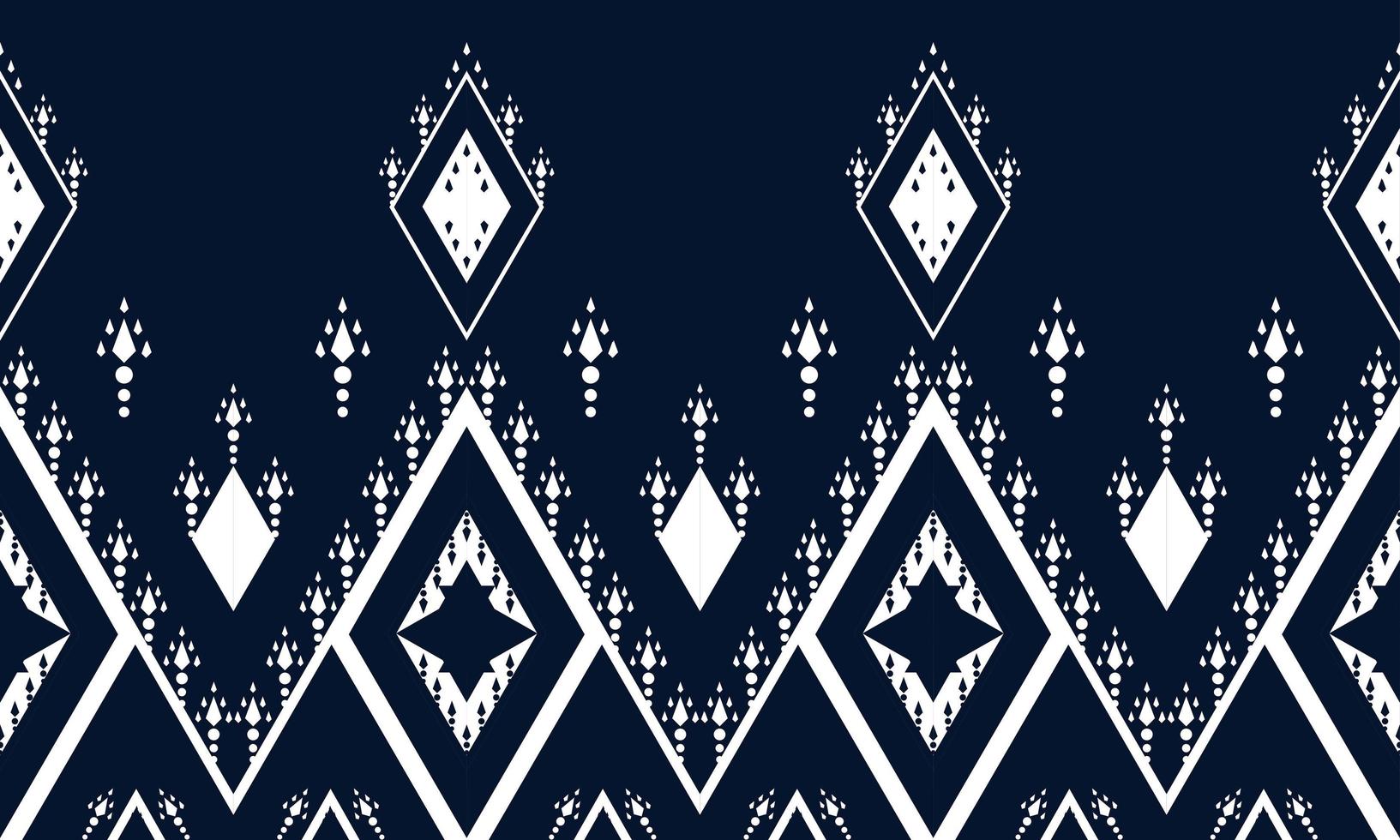 Geometric ethnic oriental ikat seamless pattern. vector