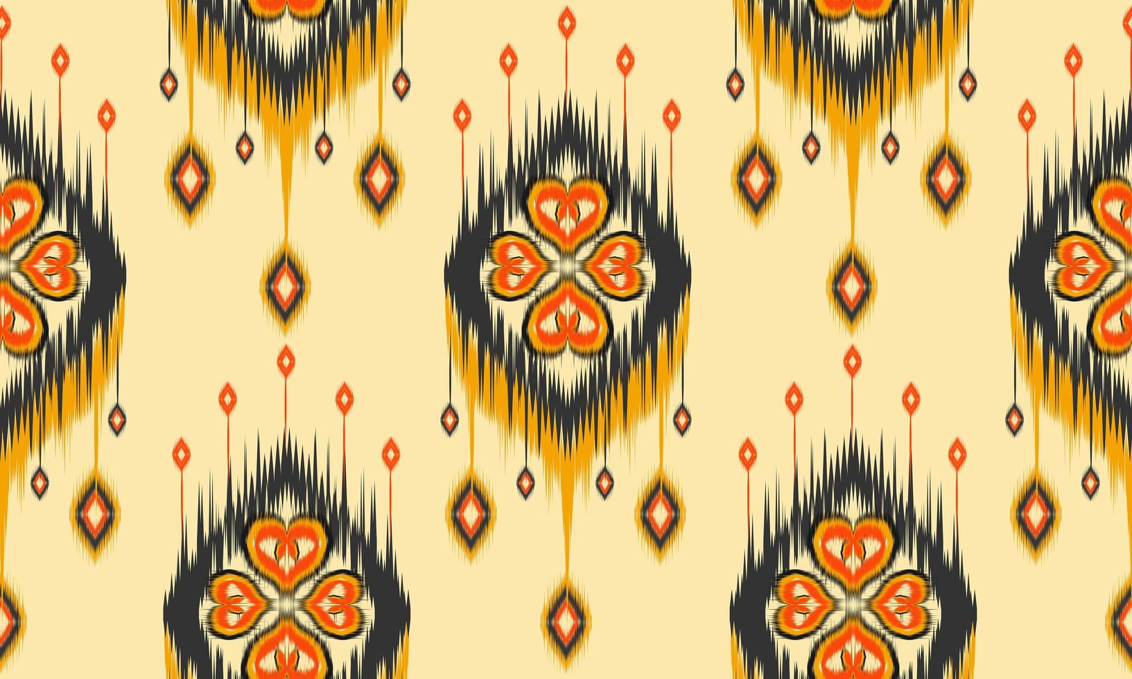 Ethnic abstract ikat art. Seamless pattern in tribal. vector