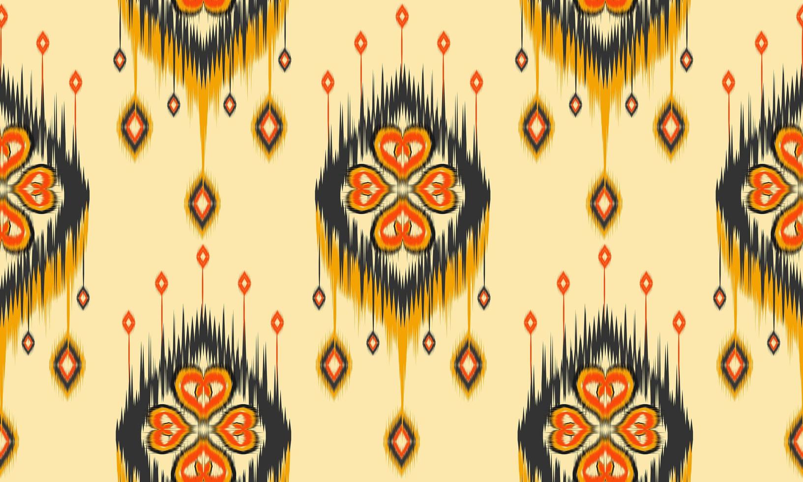 arte étnico abstracto ikat. patrón sin costuras en tribal. vector