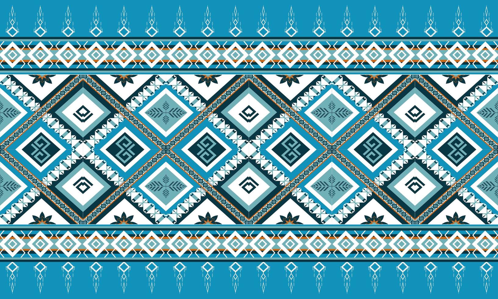 Geometric ethnic oriental seamless pattern traditional Design for background,carpet,wallpaper,clothing,wrapping,Batik,fabric,Vector illustration.embroidery style. vector