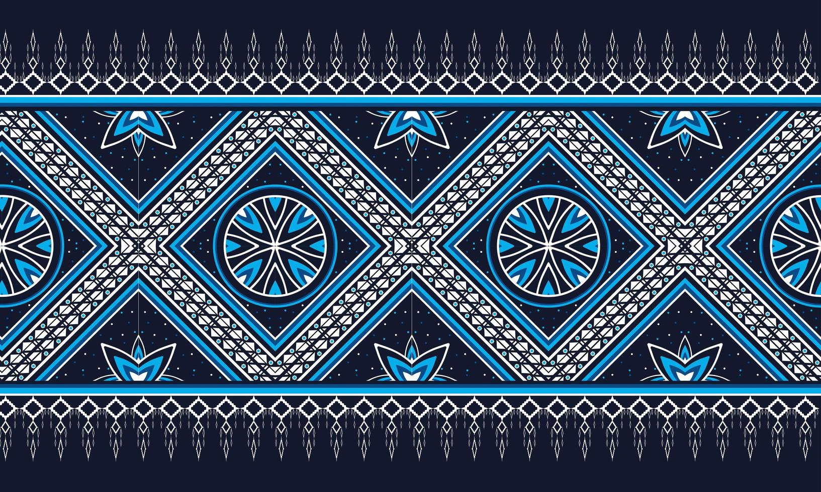 diseño tradicional de patrón oriental étnico geométrico para fondo, alfombra, papel tapiz, ropa, envoltura, batik, tela, estilo de bordado de ilustración vectorial. vector