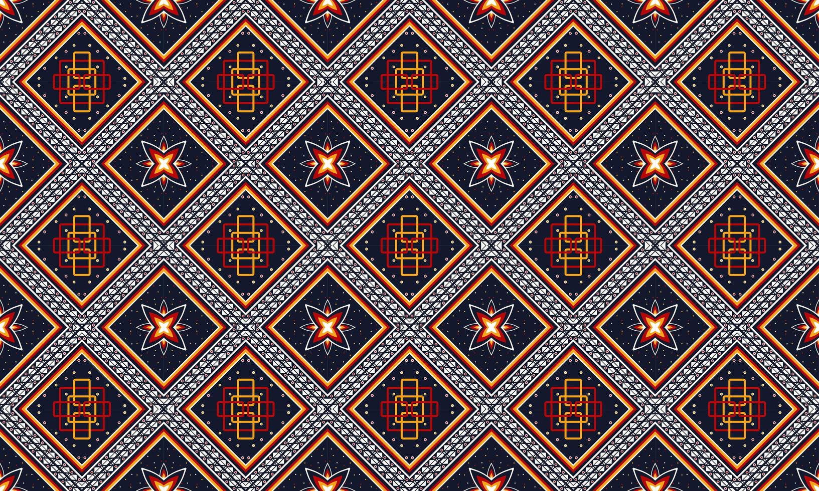 Abstract ethnic geometric pattern design for background or wallpaper. vector