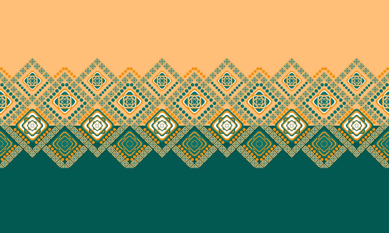 Geometric ethnic pattern design for seamless background. vector