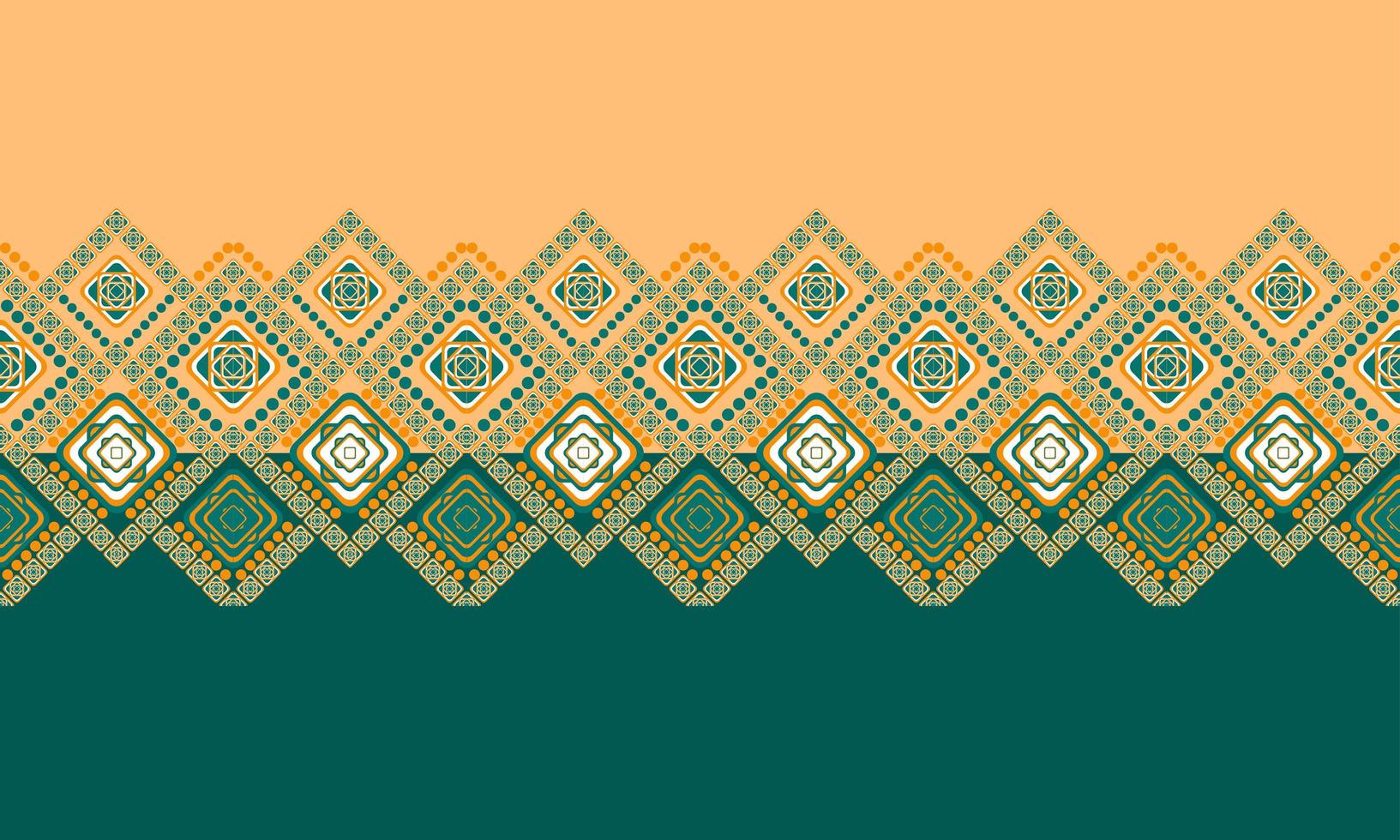 Geometric ethnic pattern design for seamless background. vector