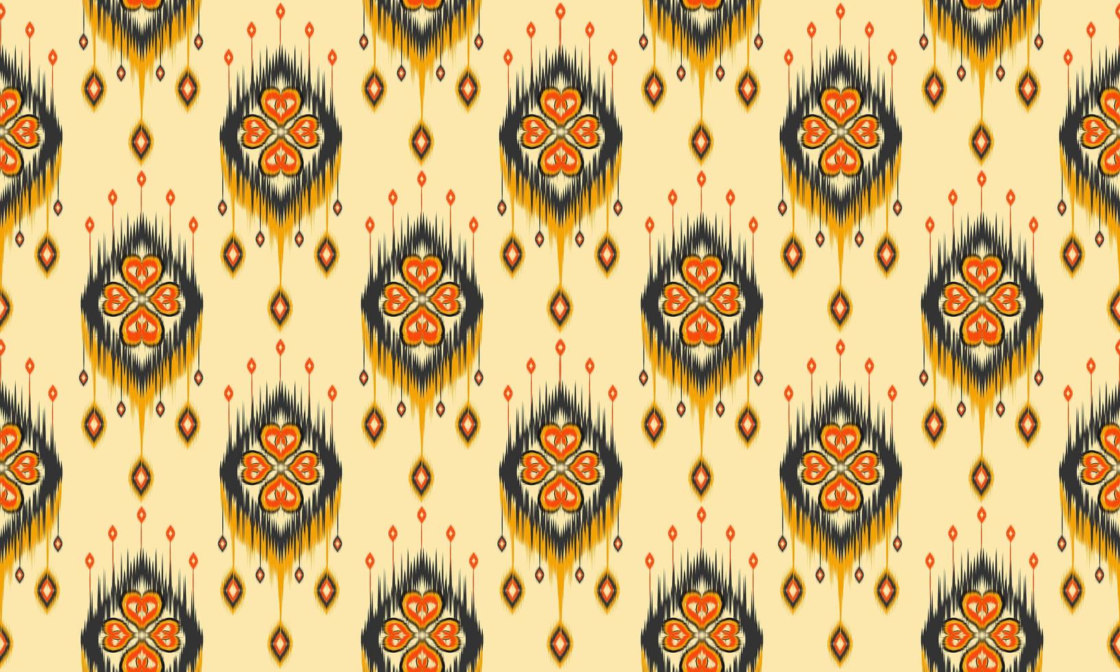 arte étnico abstracto ikat. patrón sin costuras en tribal. vector