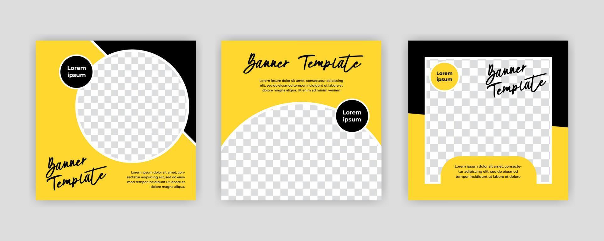 Modern Social Media banner template can be edited. Anyone can use this design easily. Promotional web banners for social media. Elegant sale and discount promo - Vector. vector