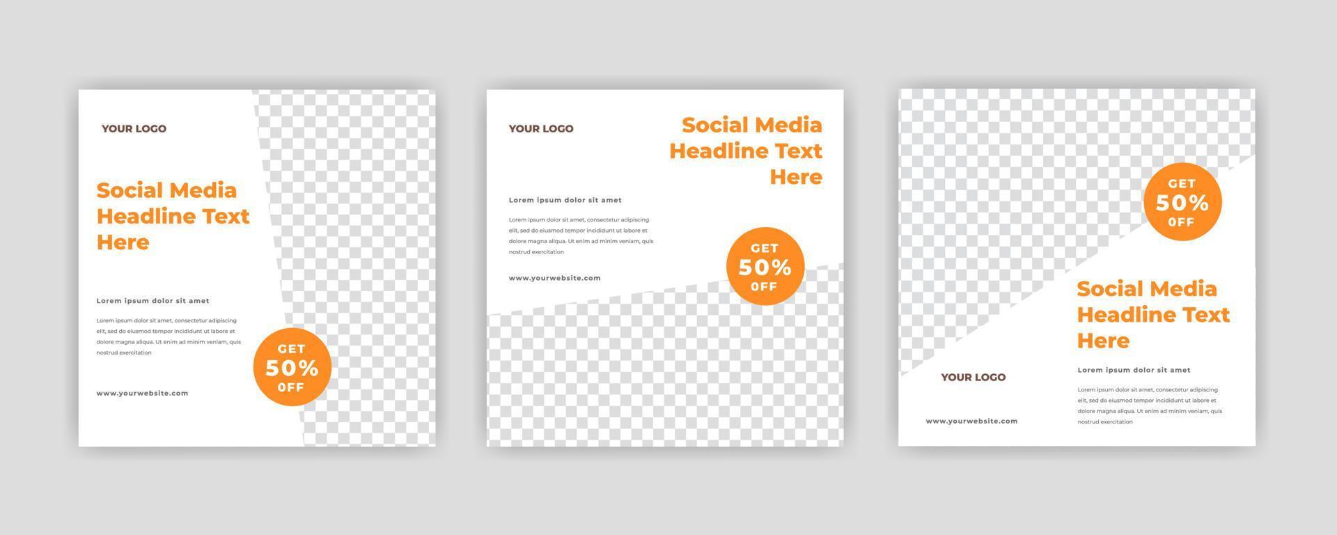 Unique Modern Editable Social Media banner template. Anyone can use this Easy Design Promotion web banner for social media. Modern elegant sales and discount promotions - Vector. vector