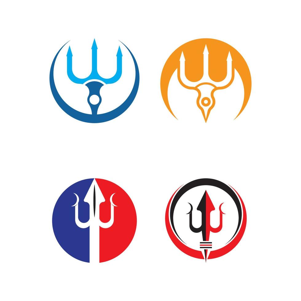 Trident Logo Template vector icon
