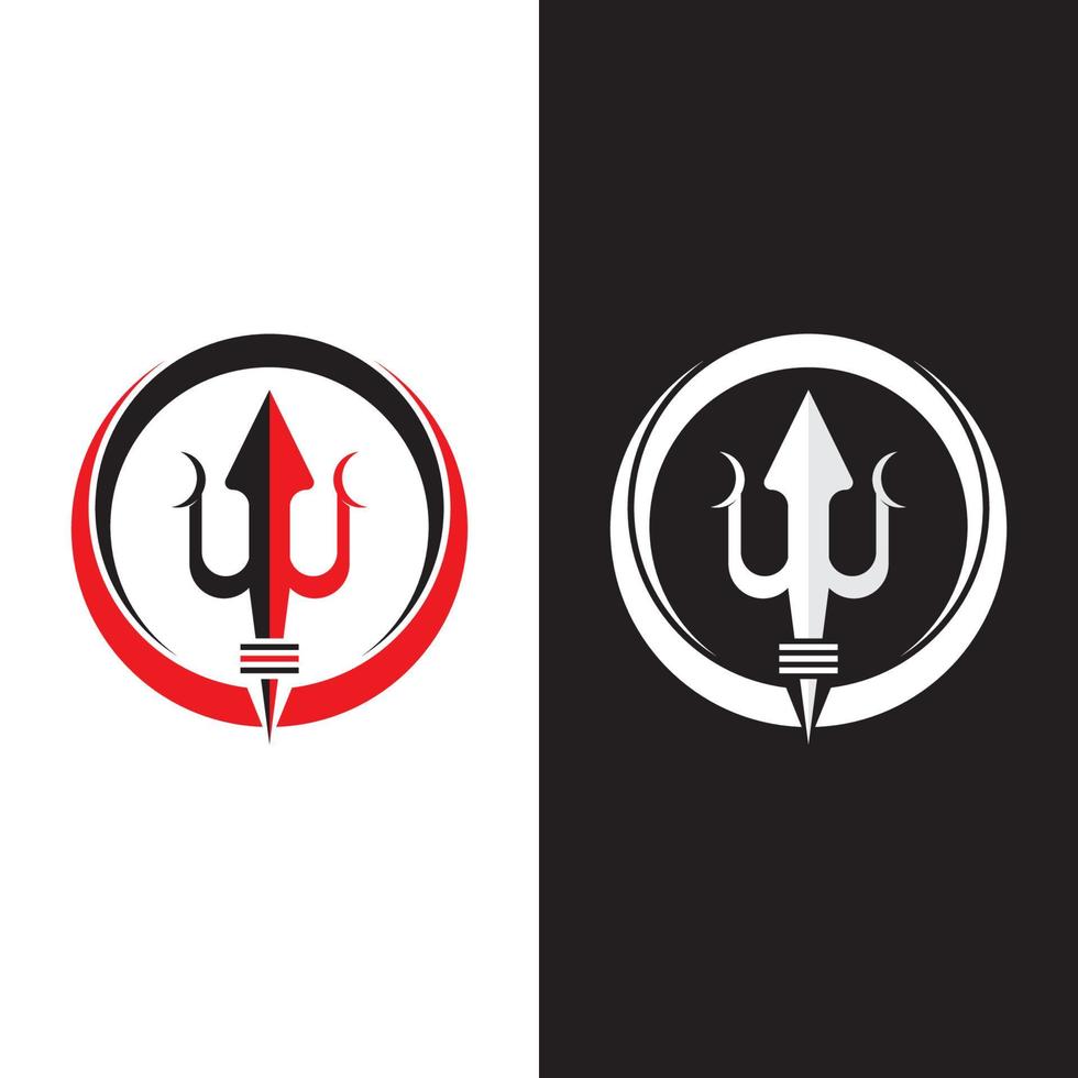 Trident Logo Template vector icon