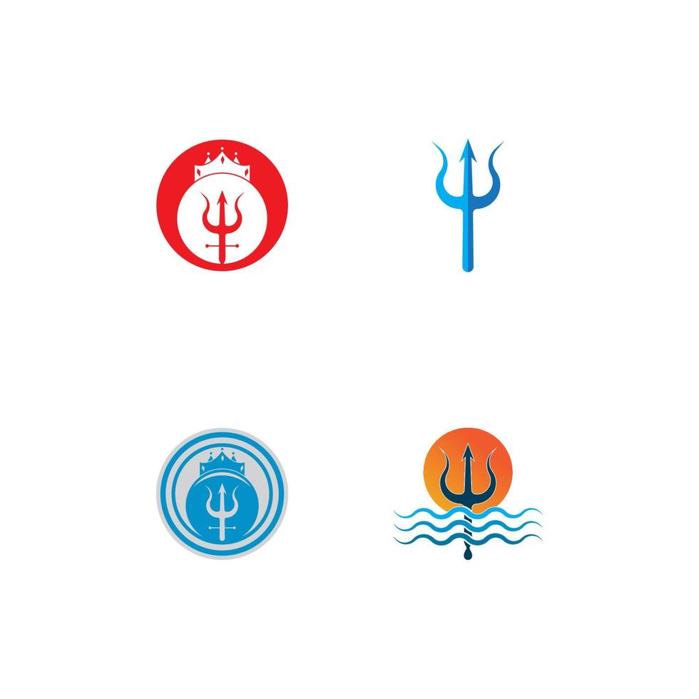 Trident Logo Template vector icon