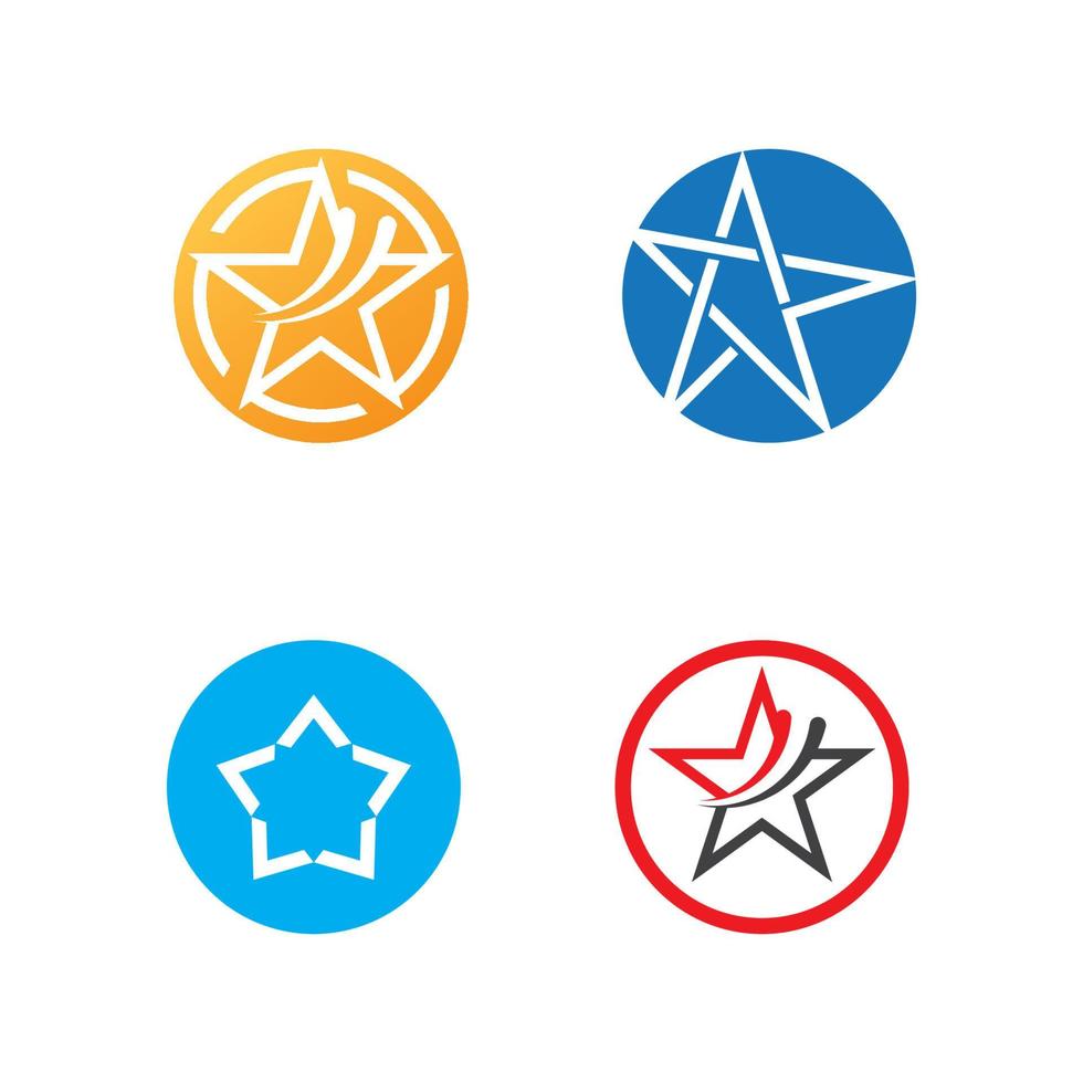 Star icon Template vector illustration