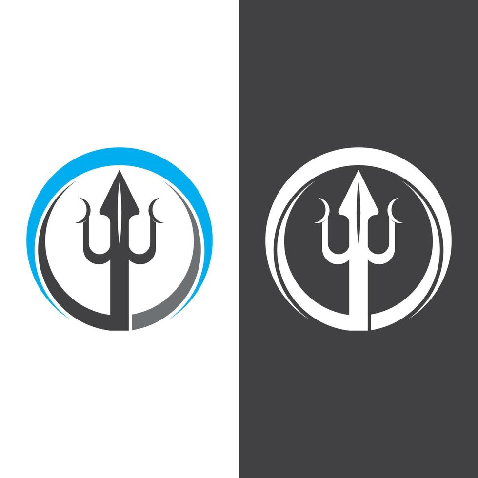 Trident Logo Template vector icon