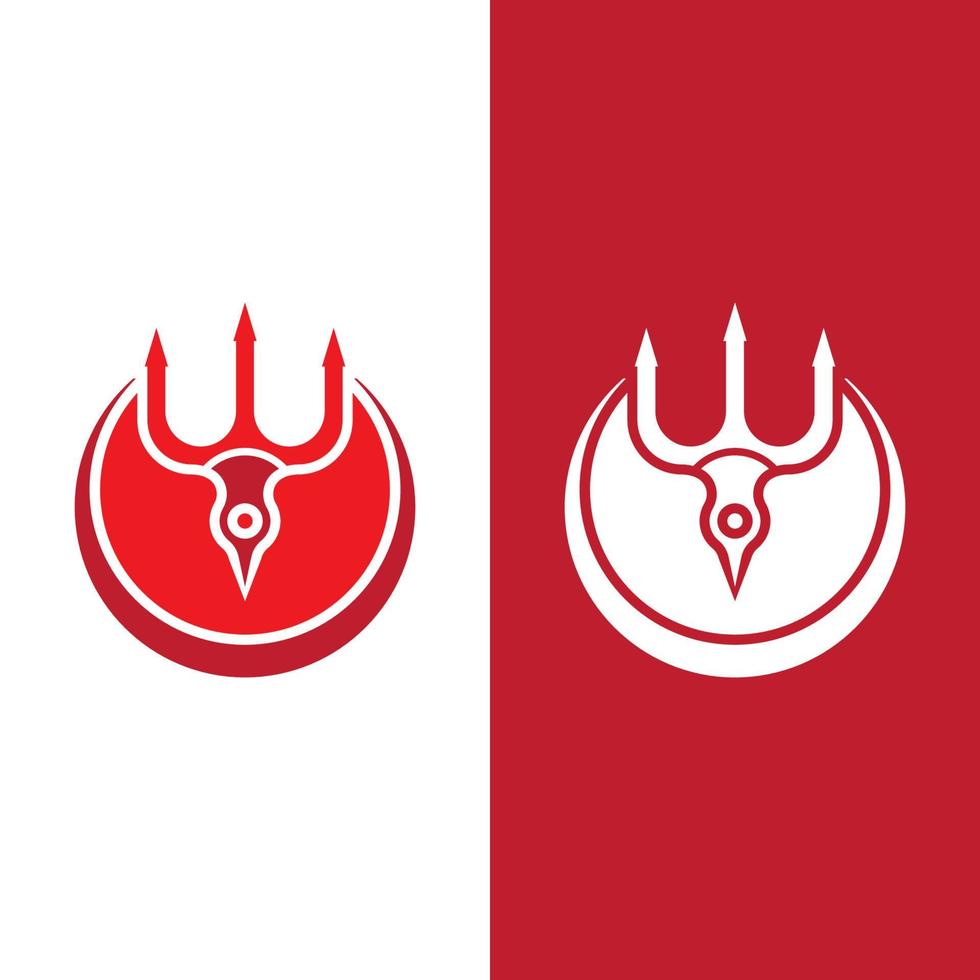 Trident Logo Template vector icon
