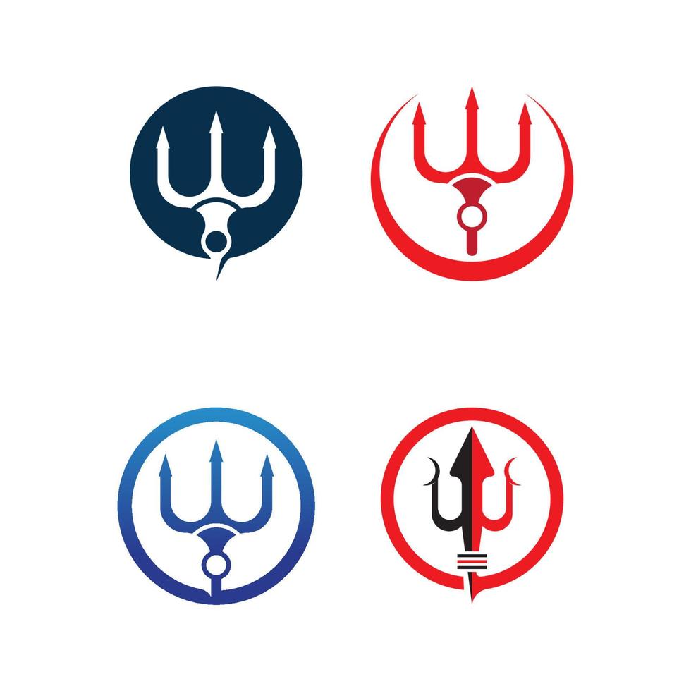 Trident Logo Template vector icon
