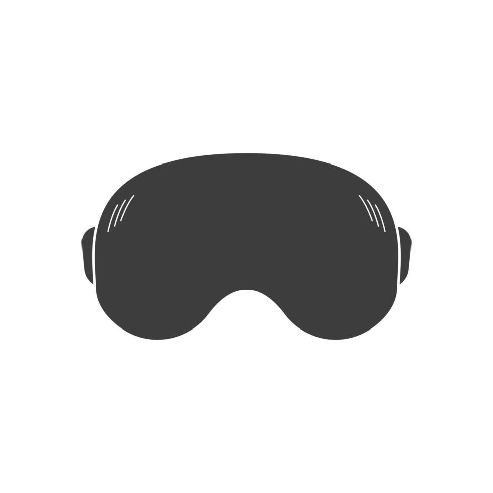 Headset of virtual reality. Vr glasses flat icon. Vr goggles device for computer game. Vector