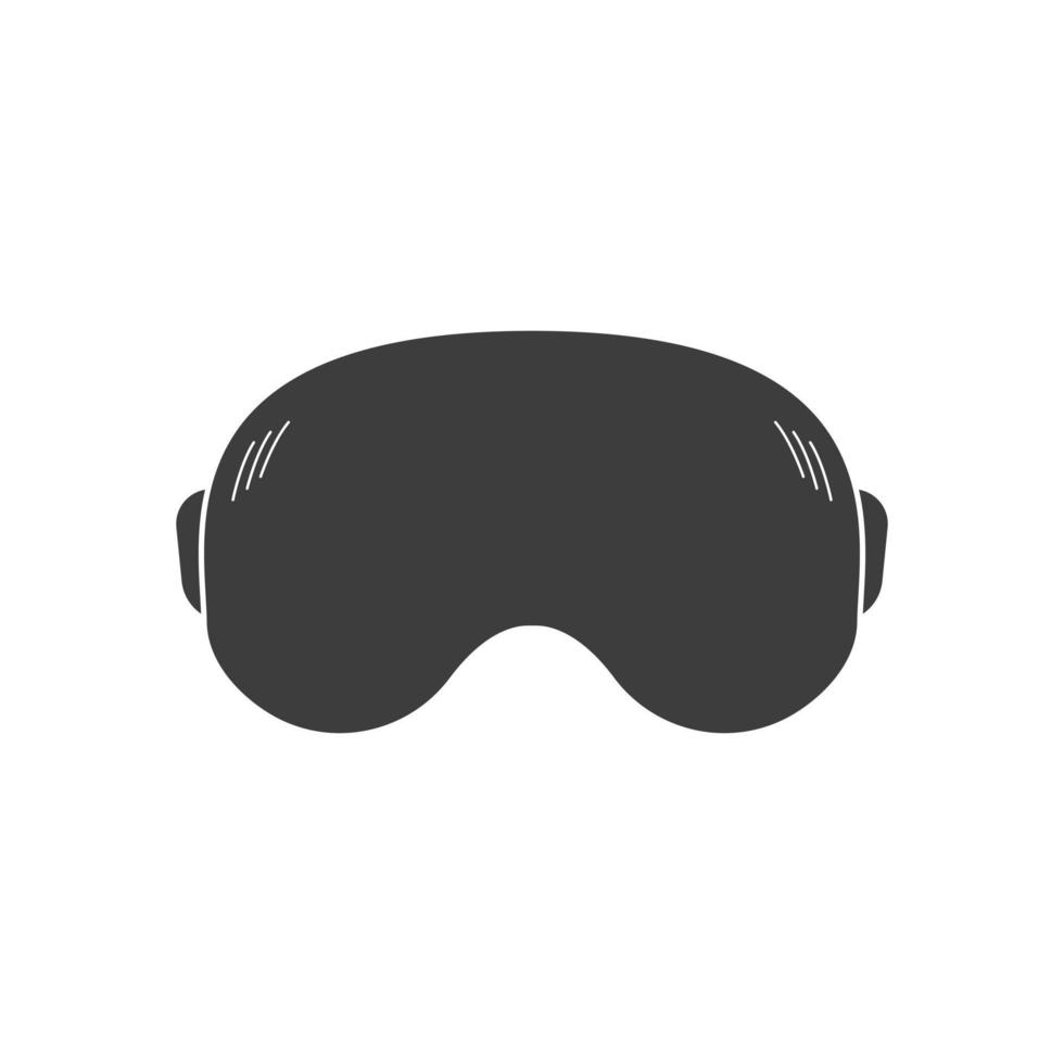 Headset of virtual reality. Vr glasses flat icon. Vr goggles device for computer game. Vector