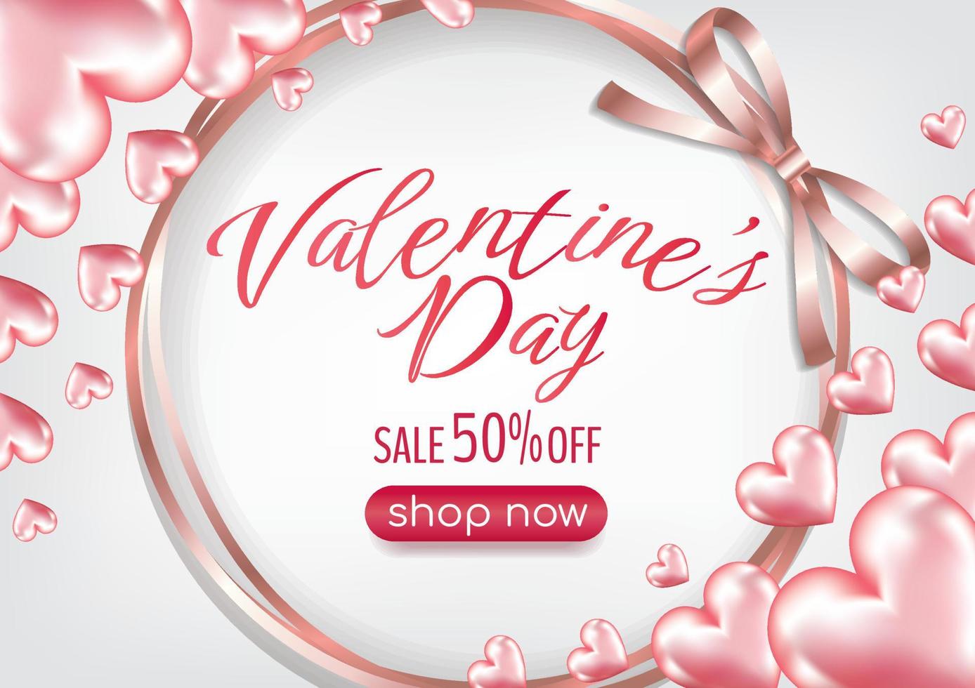 product display happy valentine banner design for website vector
