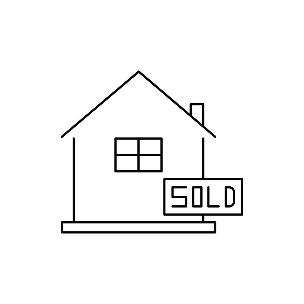 casa en venta vector icono