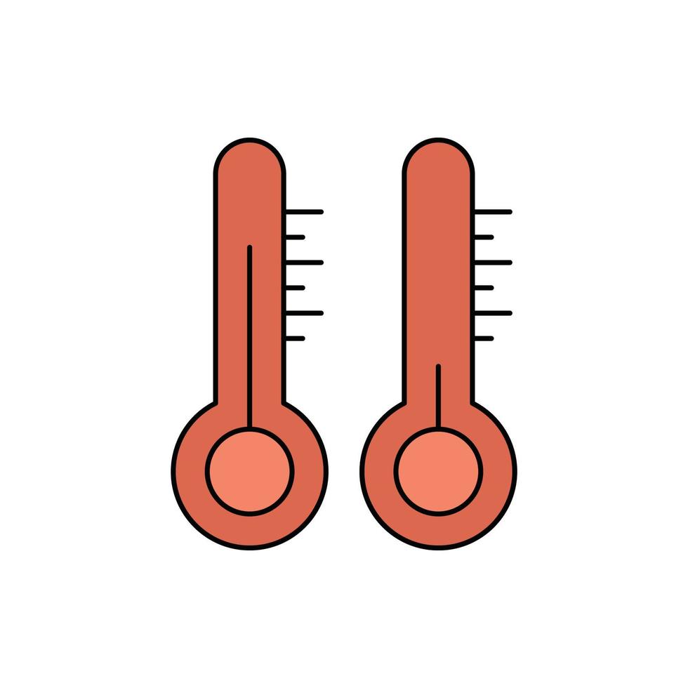 icono de escala de medición celsius vector