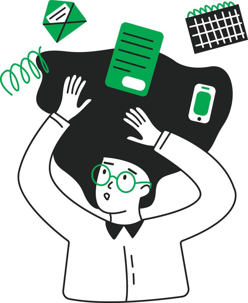Women and business processes vector