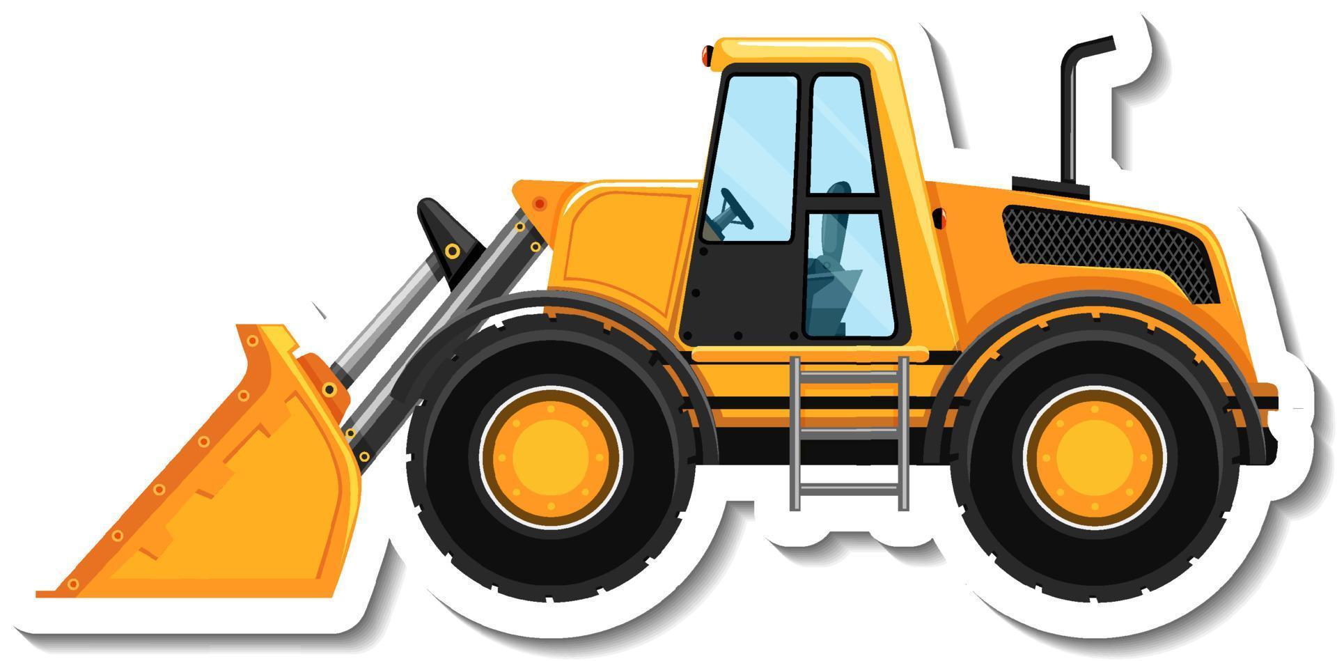 Skid Steer in cartoon style vector