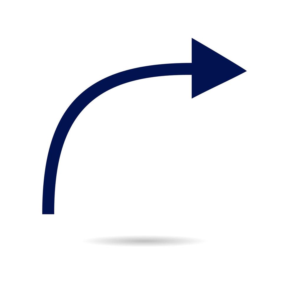 Arrow line icon to the right. arrow vector eps10