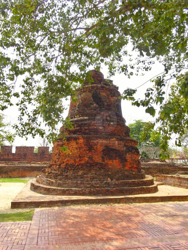 templo de wat phra sri sanphet el templo sagrado es el templo más sagrado del gran palacio en la antigua capital de tailandia ayutthaya. foto