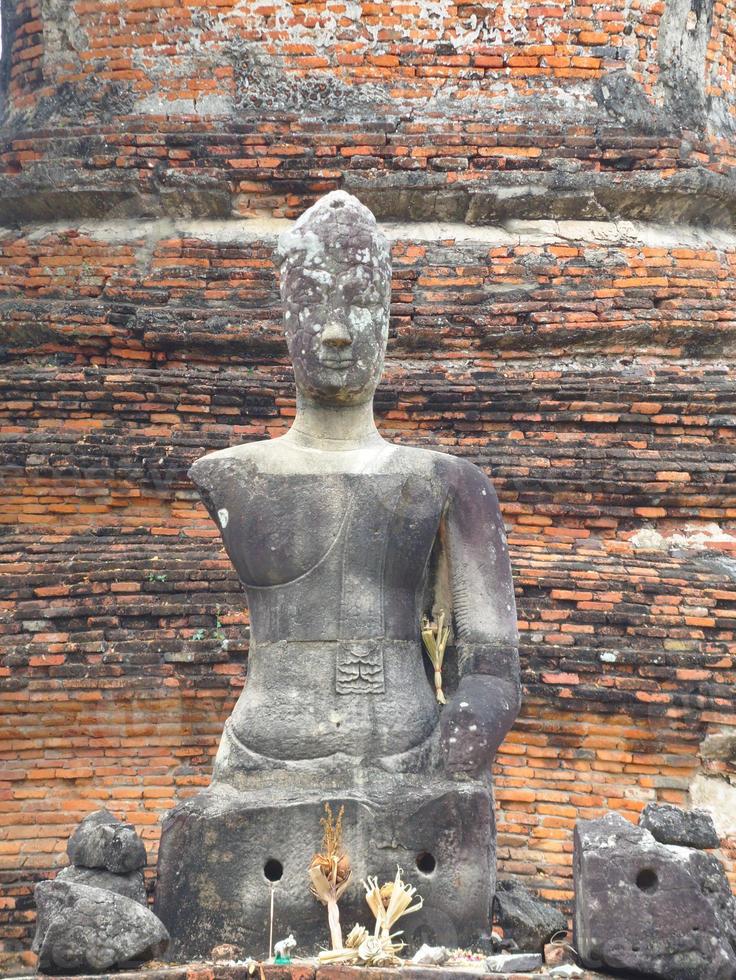 Wat Phra Sri Sanphet Temple The sacred temple is the most sacred temple of the Grand Palace in the old capital of Thailand Ayutthaya. photo