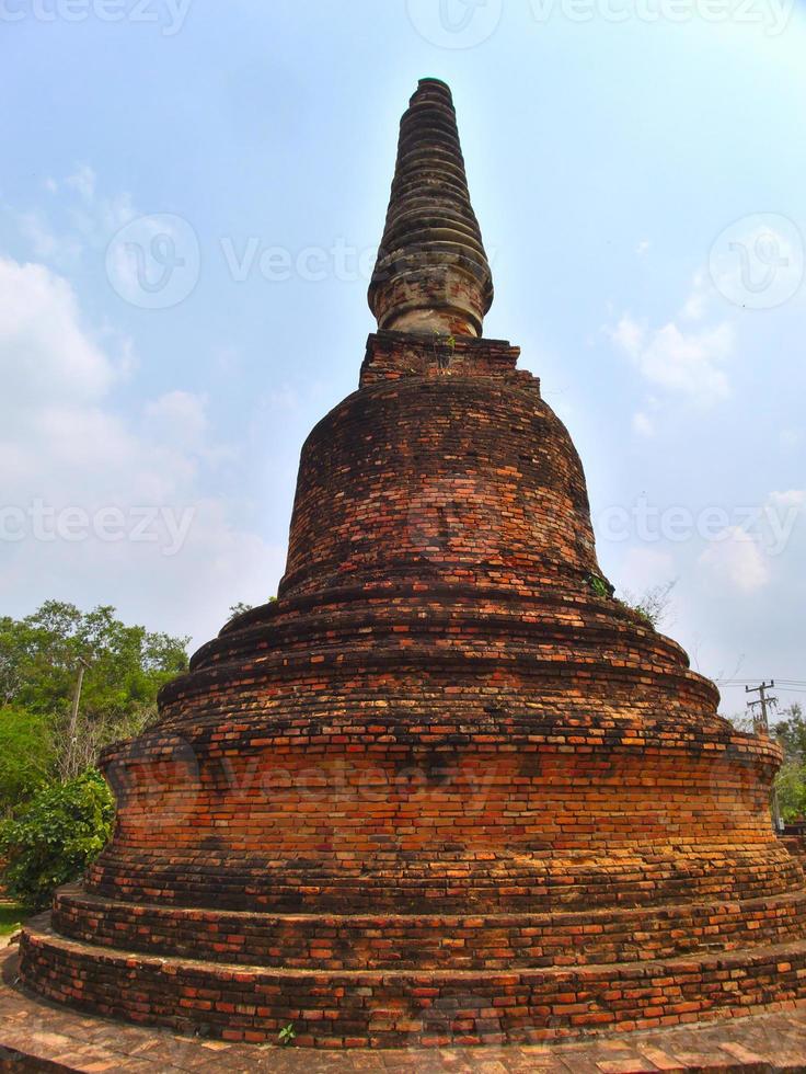 Wat Phra Sri Sanphet Temple The sacred temple is the most sacred temple of the Grand Palace in the old capital of Thailand Ayutthaya. photo