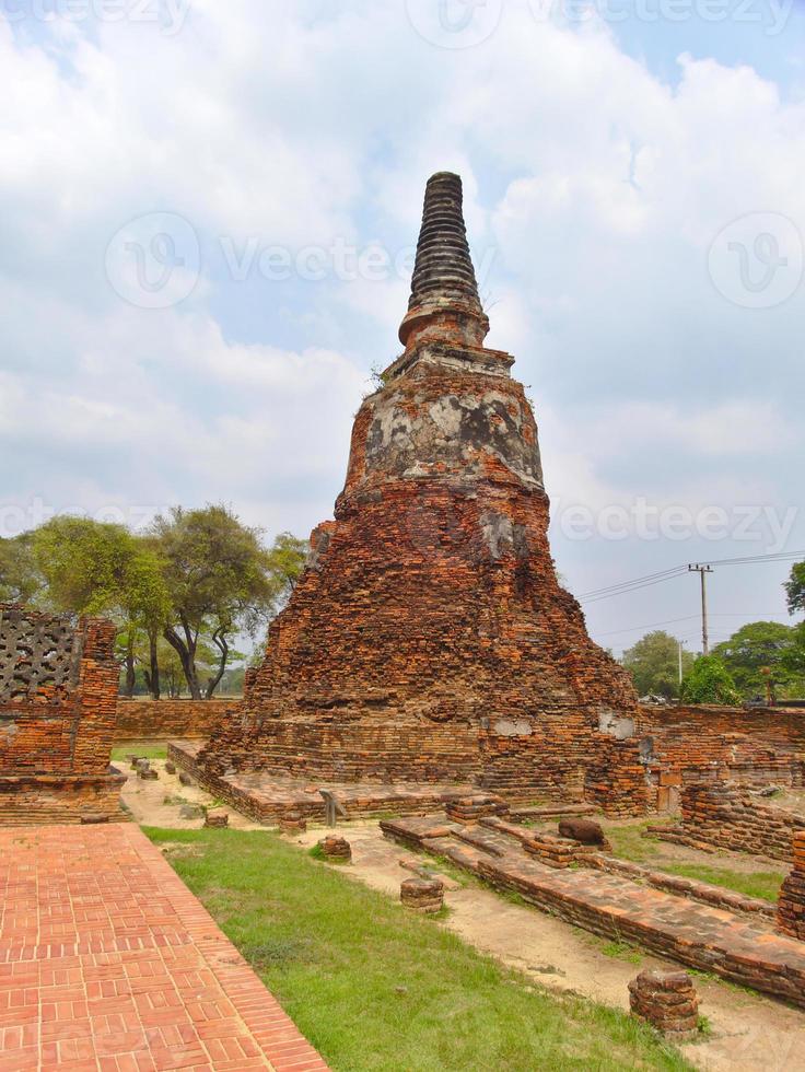 Wat Phra Sri Sanphet Temple The sacred temple is the most sacred temple of the Grand Palace in the old capital of Thailand Ayutthaya. photo