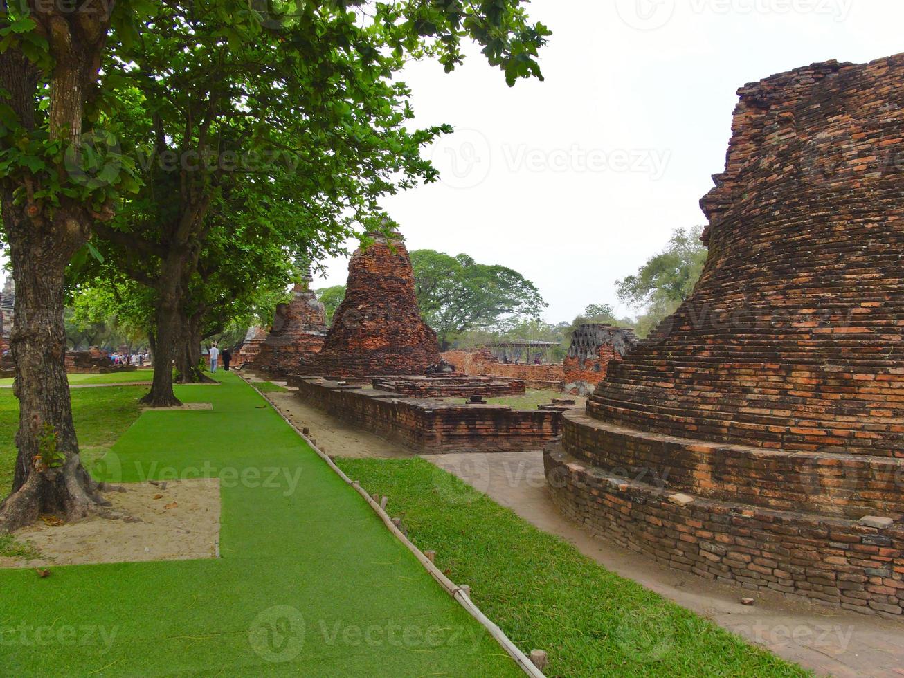 templo de wat phra sri sanphet el templo sagrado es el templo más sagrado del gran palacio en la antigua capital de tailandia ayutthaya. foto