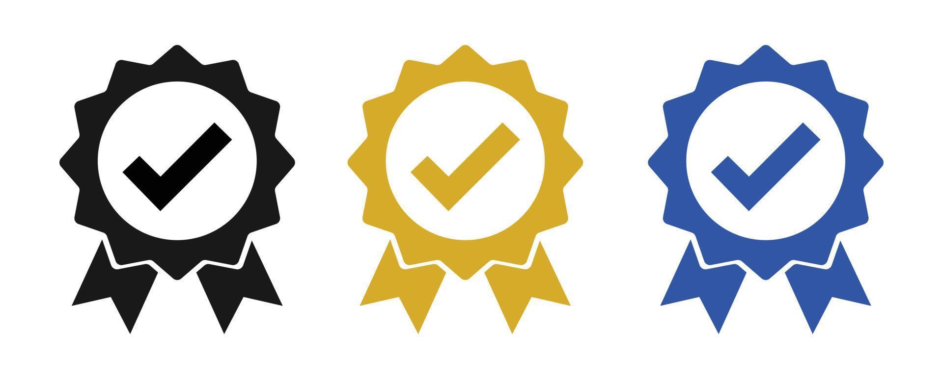 Award ribbons, Blank seal. award check vector eps10 illustration