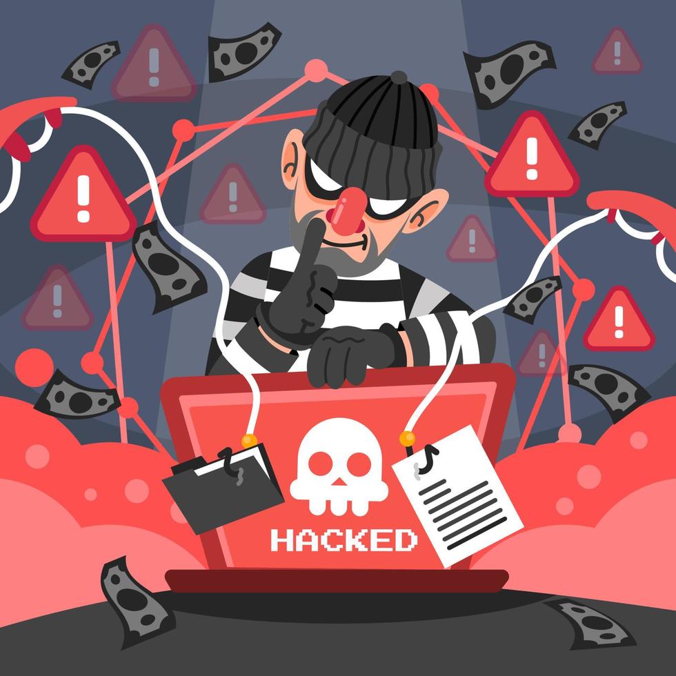 Digital Server Thief vector