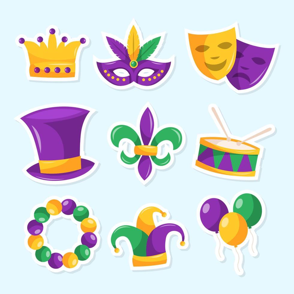 Mardi Gras Free Vector Sticker