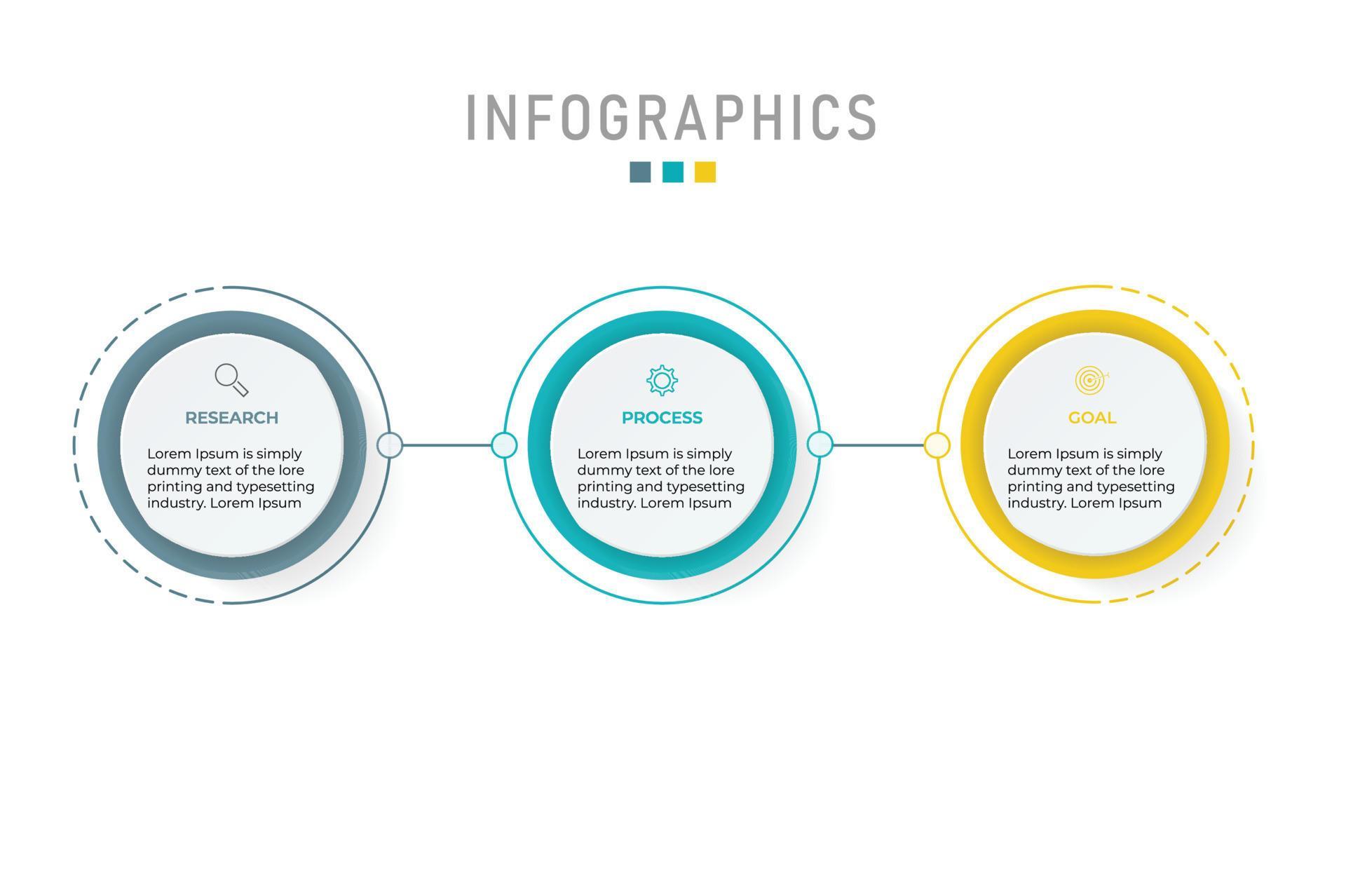 Business data visualization. Process chart. Abstract elements of graph ...