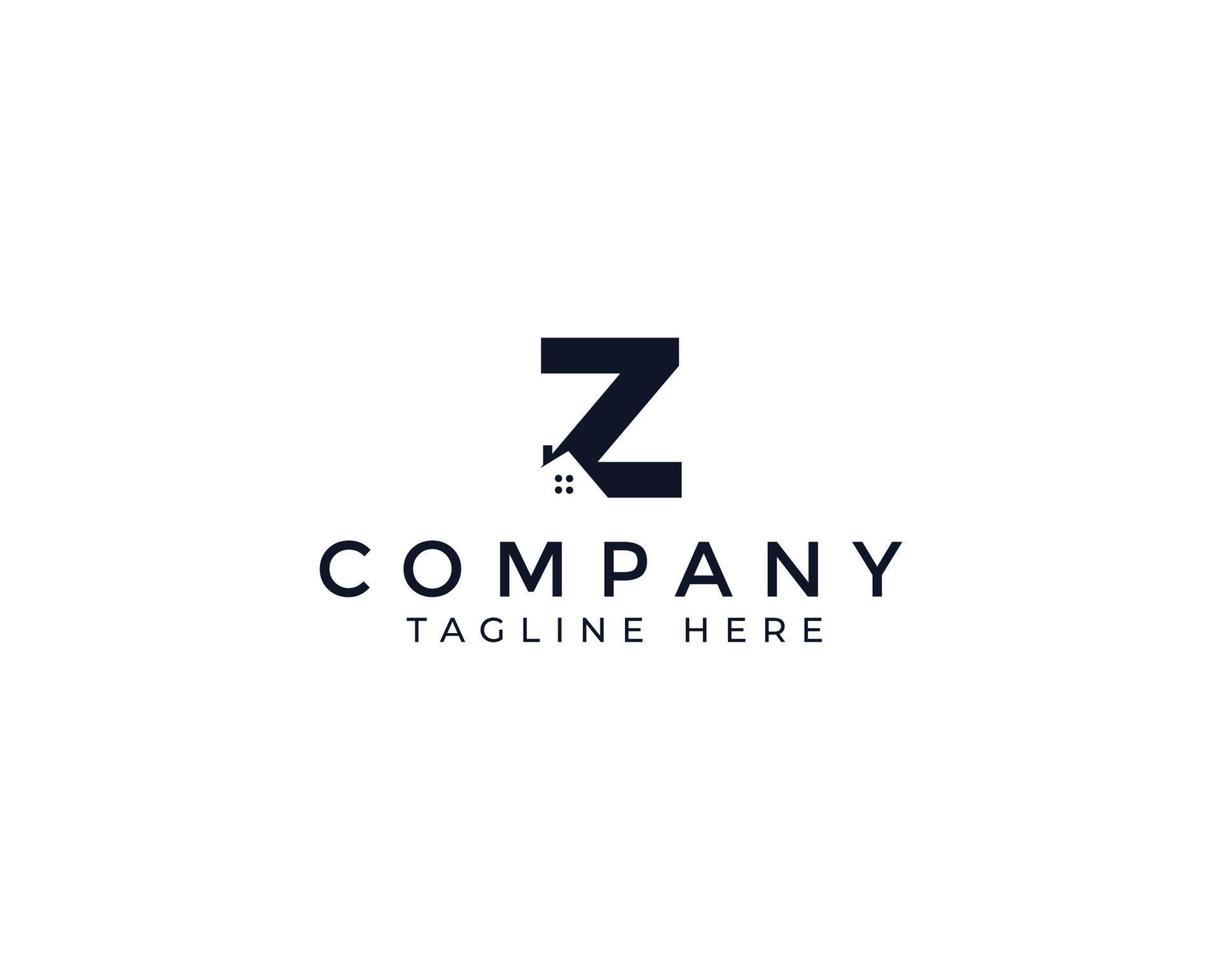 Z Letter Real Estate Business Logo Template, Building, Property Development, and Construction Logo Vector Design Eps 10 with luxury gold color