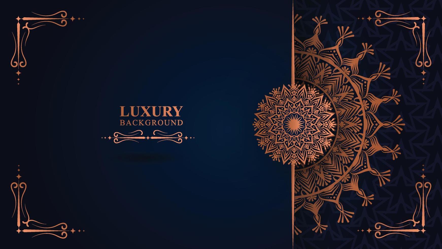 Luxury mandala background with golden arabesque pattern arabic islamic east style.decorative mandala for print, poster, book cover, etc. vector