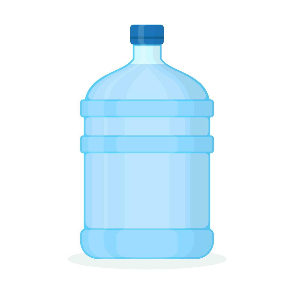 Water gallon on white background flat illustration vector